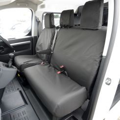 Citroen Jumpy Tailored Front Seat Covers - Black (2016 Onwards)